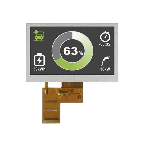 Modulo di visualizzazione TFT LCD - LMT043ENCFWA - TOPWAY LCD - a colori / 800 x 480 / 4,3"