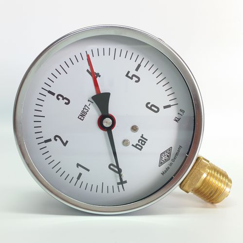 Manometro analogico - 100.19 - Manometer Preiss EMPEO-KBM OHG - filettato / in ottone / a tubo Bourdon