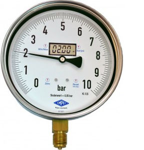 Manometro digitale - EMPEO 2 - Manometer Preiss EMPEO-KBM OHG - filettato / in acciaio inossidabile / a tubo Bourdon
