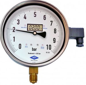 Manometro digitale - EMPEO 3 - Manometer Preiss EMPEO-KBM OHG - filettato / in acciaio inossidabile / a tubo Bourdon