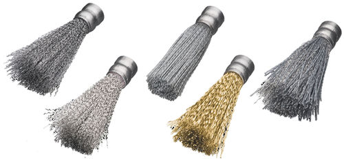 Spazzola pennello - STH, ROH, SIC series - Lessmann - a mazzetti ritorti / di sbavatura / in acciaio inossidabile