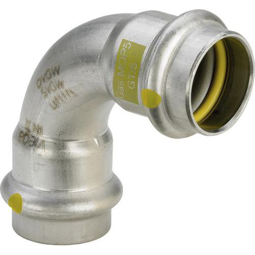 Raccordo idraulico - Sanpress Inox G - Viega GmbH & Co. KG - ad anello tagliente / crimpabile / a gomito