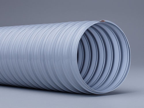 Tubo flessibile per aria - FLEXADUX® P 2 LF light grey - SCHAUENBURG Ruhrkunststoff GmbH - per polveri / in PVC / di aspirazione
