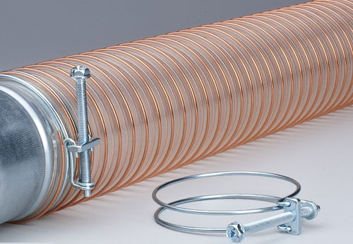 Fascetta stringitubo in acciaio galvanizzato - FLEXADUX®  - SCHAUENBURG Ruhrkunststoff GmbH - a vite