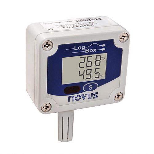 Registratore di dati di temperatura - LogBox-RHT-LCD - Novus Automation - di umidità relativa / USB / con display LCD