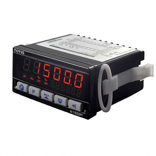Indicatore totalizzatore di portata - N1500-FT - Novus Automation - digitale / per pannelli / con uscita analogica