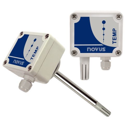 Trasmettitore di temperatura con montaggio a parete - TEMP series - Novus Automation - su testa di sonda / 2 cavi / con uscita in tensione