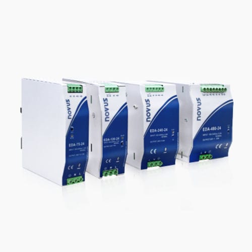 Alimentatore elettrico su guida DIN - EDA - Novus Automation - AC/DC / ad uscita semplice / con protezione contro cortocircuiti