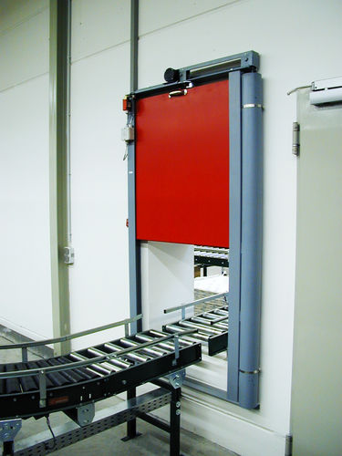 Porta tagliafuoco - Jansen Tore GmbH & Co.KG - a ghigliottina / per sistema di convogliamento / automatica