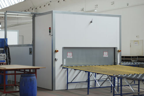 Porta per linea di produzione - 142 - Jansen Tore GmbH & Co.KG - ad avvolgimento / scorrevole verticale / sezionale