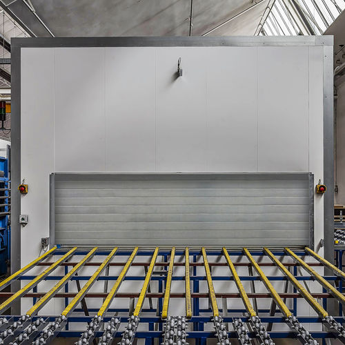 Porta resistente al calore - Jansen Tore GmbH & Co.KG - ad avvolgimento / sezionale / in metallo