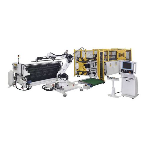 Curvatrice completamente elettrica - SB-52X10A-2S-V-U + Robot - SOCO Machinery - per tubi / CNC