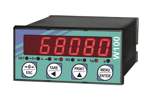 Indicatore di peso con display LED - W100 series - LAUMAS Elettronica - ad incastro / IP54