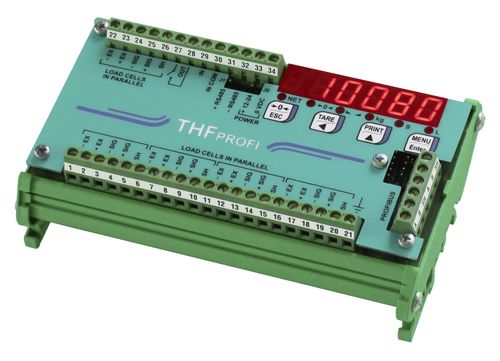 Indicatore trasmettitore di peso con display LED - THFPROFI series - LAUMAS Elettronica - su guida DIN / antideflagrante