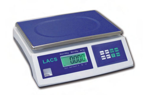 Bilancia contapezzi - LACS-N series - LAUMAS Elettronica - con display LCD / in acciaio inossidabile / con batteria
