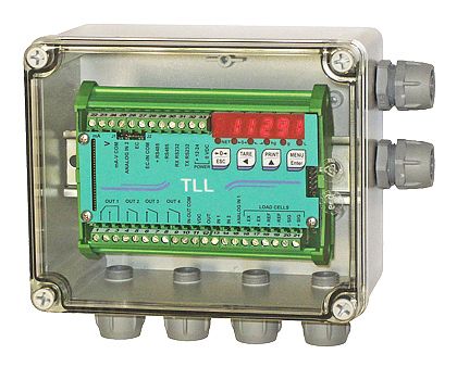 Indicatore trasmettitore di peso con display LED - TLL   - LAUMAS Elettronica - su guida DIN / antideflagrante