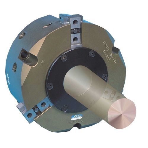 Pinza di presa pneumatica - MFB - OMIL - concentrica / a 3 griffe / per sistema di manipolazione