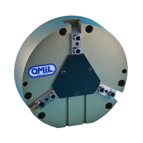 Pinza di presa pneumatica - MCL - OMIL - concentrica / a 3 griffe / per pezzi di grandi dimensioni