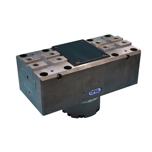 Morsa per macchina utensile - KSB 380-160 - OMIL - idraulica / a basso profilo / autocentrante