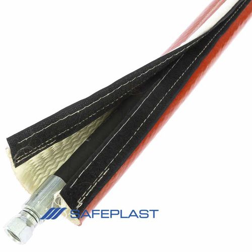 Guaina di protezione - SFSWV-RD Series - SAFEPLAST OY - tubolare / per tubi flessibili / in gomma siliconica