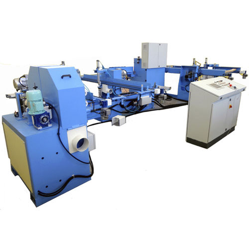 Linea di lavorazione di manici di badili - LMB  - SIBO engineering - levigatrice / di taglio / per sagomatura di alberi
