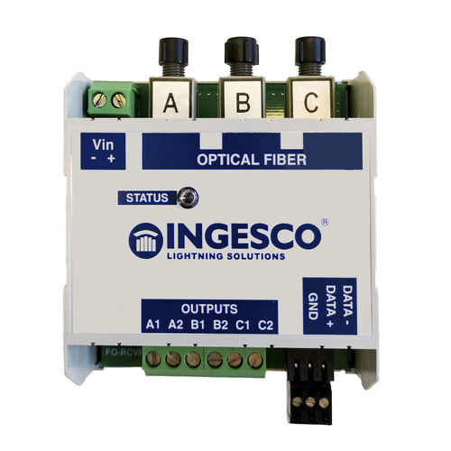 Ricevitore ottico - DL EOLOS FO-RCVR-DIN - INGESCO - Modbus / su guida DIN