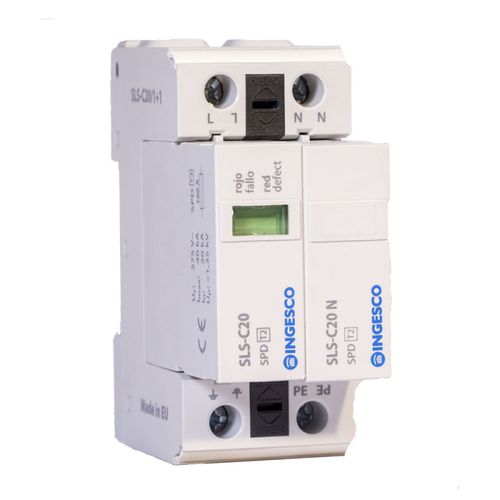 Limitatore di sovratensione di tipo 2 - SLS-C20/1+1 - INGESCO - per linea elettrica / contro le sovratensioni / a presa
