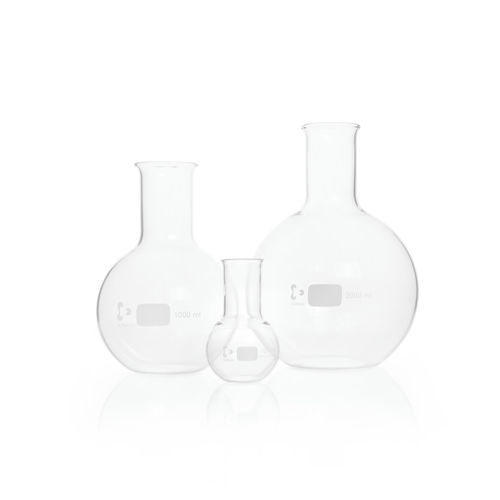 Matraccio a fondo piatto - 21731 series - DWK life science - di distillazione / in vetro borosilicato