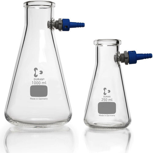 Matraccio Erlenmeyer - 21204 series - DWK life science - filtrante / in vetro borosilicato