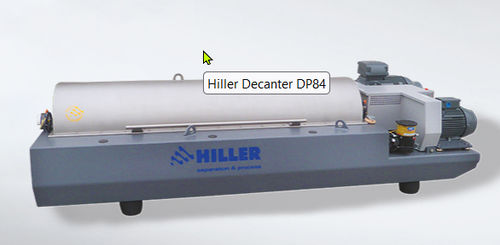 Decanter per disidratazione fanghi - DP84 - Hiller GmbH - centrifugo / orizzontale / per grandi volumi