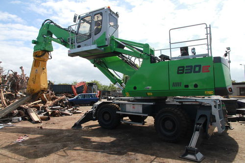 Macchina di movimentazione materiali gommata - 830 E Vario Tool  - SENNEBOGEN Maschinenfabrik GmbH - idraulica / elettrica / con motore diesel