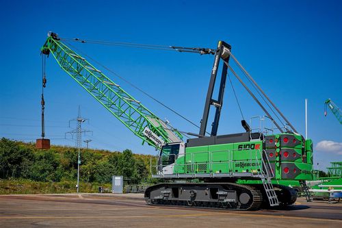 Gru cingolata - 6100 HD - SENNEBOGEN Maschinenfabrik GmbH - con braccio / tralicciata / per cantiere