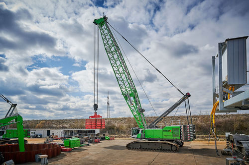 Gru cingolata - 6300 HD - SENNEBOGEN Maschinenfabrik GmbH - con braccio / tralicciata / per cantiere