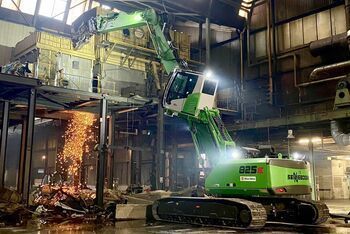 Escavatore intermedio - 825 E - SENNEBOGEN Maschinenfabrik GmbH - cingolato / diesel / per cantiere di costruzione