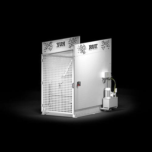 Ribaltatore per container - RUF. BRIQUETTING SYSTEMS - elevabile