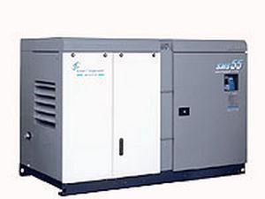 Compressore a vite - SMS-V series - AIRMAN HOKUETSU Industries CO.,LTD. - d'aria / fisso / lubrificato