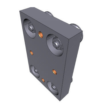 Guida lineare a rulli - T4PFV series - Nadella Group - in alluminio
