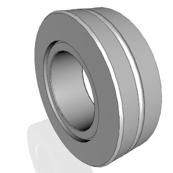Cuscinetto liscio a snodo assiale a contatto obliquo - DGE-SX series - Nadella Group - in acciaio / a bagno d'olio / per carichi pesanti