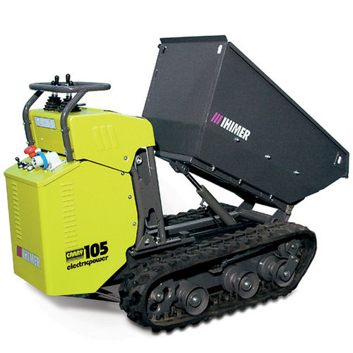 Mini dumper cingolato - carry 105 - KATO IMER S.p.A. - elettrico / a scarico frontale / con benna elevatrice