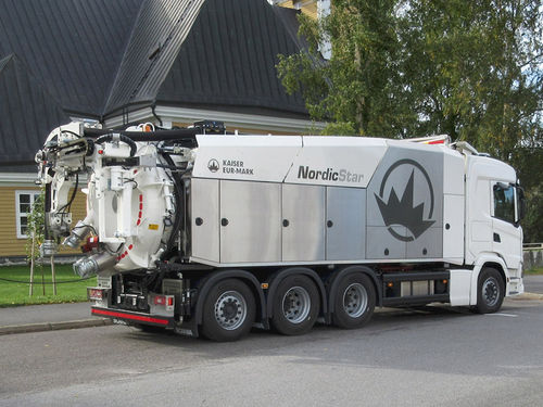 Camion aspiratore - NORDICSTAR - KAISER AG Fahrzeugwerk - con riciclaggio dell'acqua