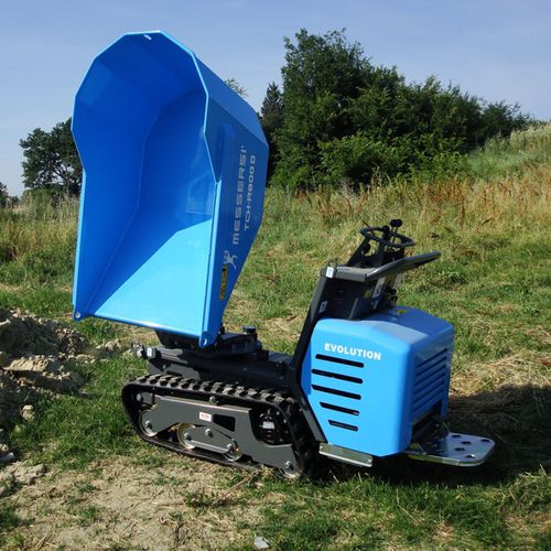 Mini dumper cingolato - TC100 - Messersì S.p.A. - a benzina / con benna elevatrice / con benna orientabile