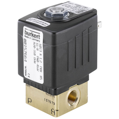 Elettrovalvola ad effetto diretto - 6013 - BÜRKERT FLUID CONTROL SYSTEMS - a 2 vie / NC / NO