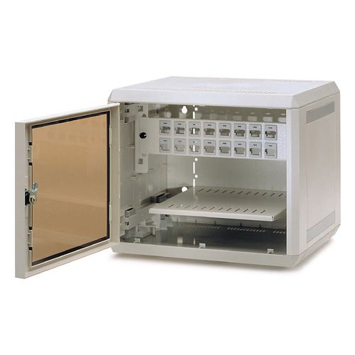 Armadio di stoccaggio - MININET - RETEX - a parete / a porte battenti / rack 10"