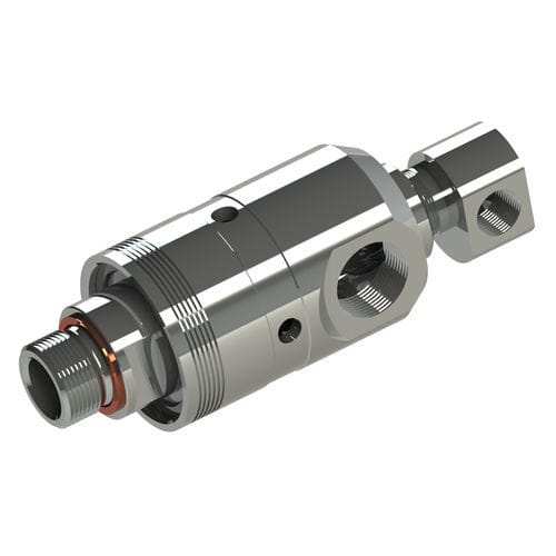 Giunto rotante per acqua - 7201 - HAAG + ZEISSLER Maschinenelemente GmbH - per l'industria alimentare / a 2 passaggi / in acciaio inossidabile