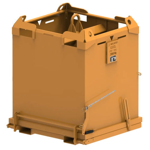 Cassonetto in acciaio inossidabile - BFO - Secatol SAS - impilabile / per carrello elevatore