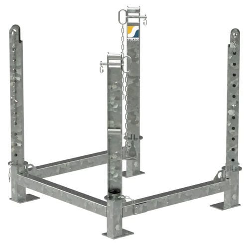 Supporto per big bag - SECATRI BASIC - Secatol SAS - in acciaio galvanizzato / elevabile
