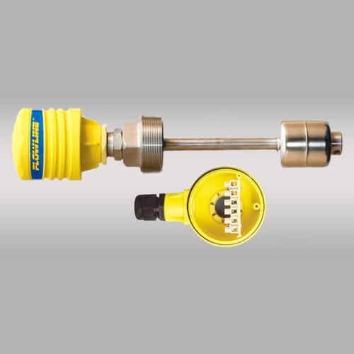 Trasmettitore di livello a galleggiante - FloaTek™ LV55 series - Flowline - per liquidi / 4-20 mA / 2 cavi