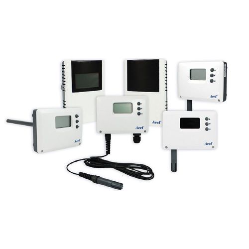 Sensore di temperatura e di umidità a punto di rugiada - AHT-5 Series - Autotronic Enterprise Co., Ltd. (Aecl) - relativa / a parete / installato su condotto