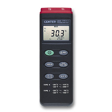 Termometro a termocoppia - 303 - CENTER TECHNOLOGY - digitale / °C / °F