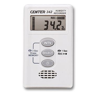 Registratore di dati di temperatura - 342 - CENTER TECHNOLOGY - di umidità / con interfaccia PC / con display LCD